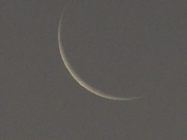 細い月