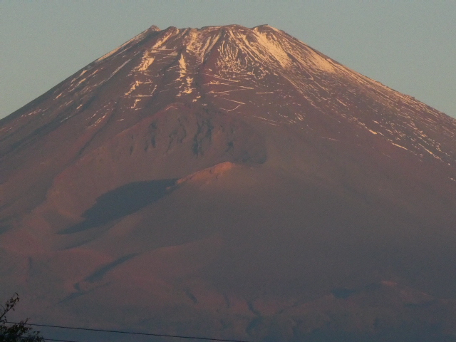 朝焼け富士山