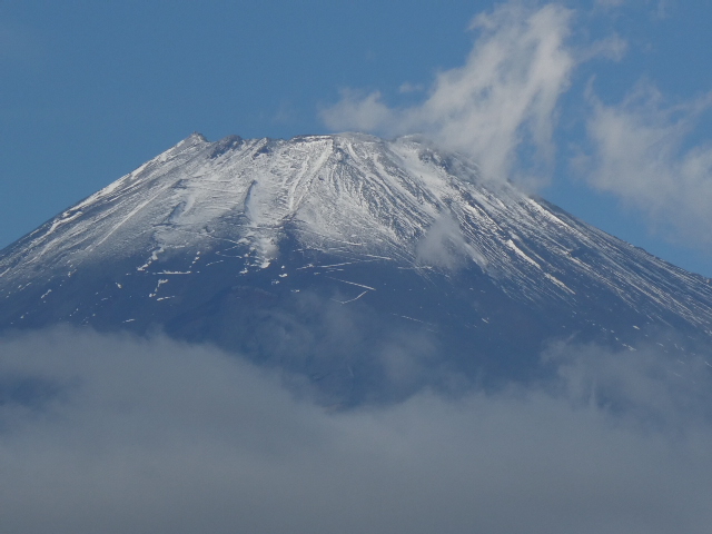 新雪の富士山